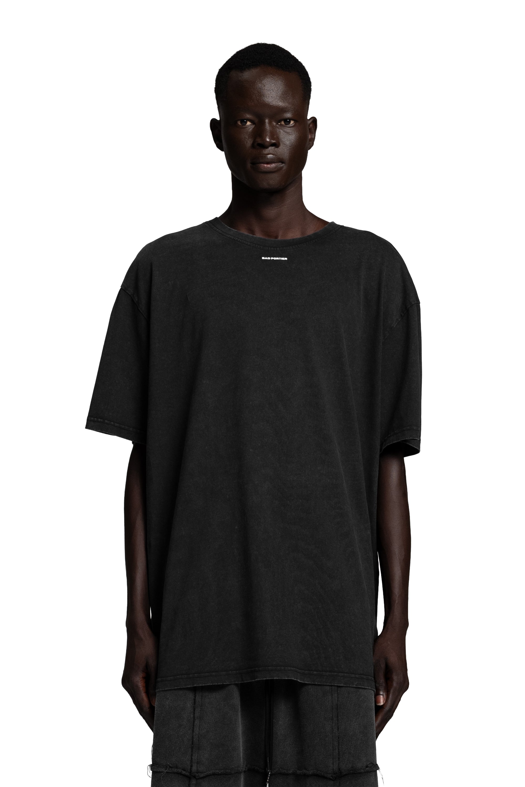 "ACID" Backprint T-Shirt Oversized in Black
