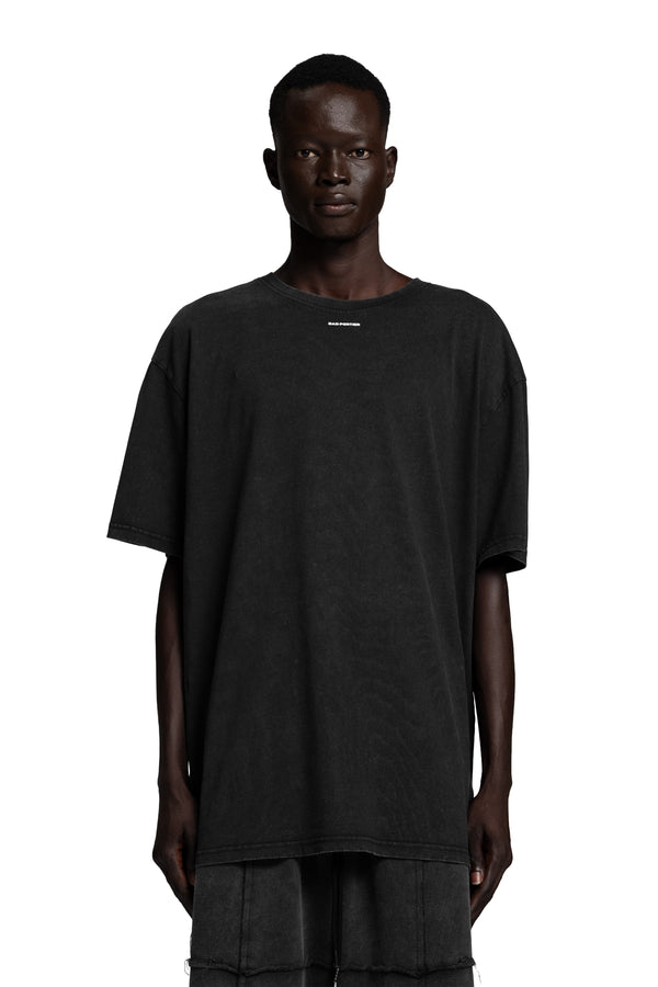 "ACID" Backprint T-Shirt Oversized in Schwarz