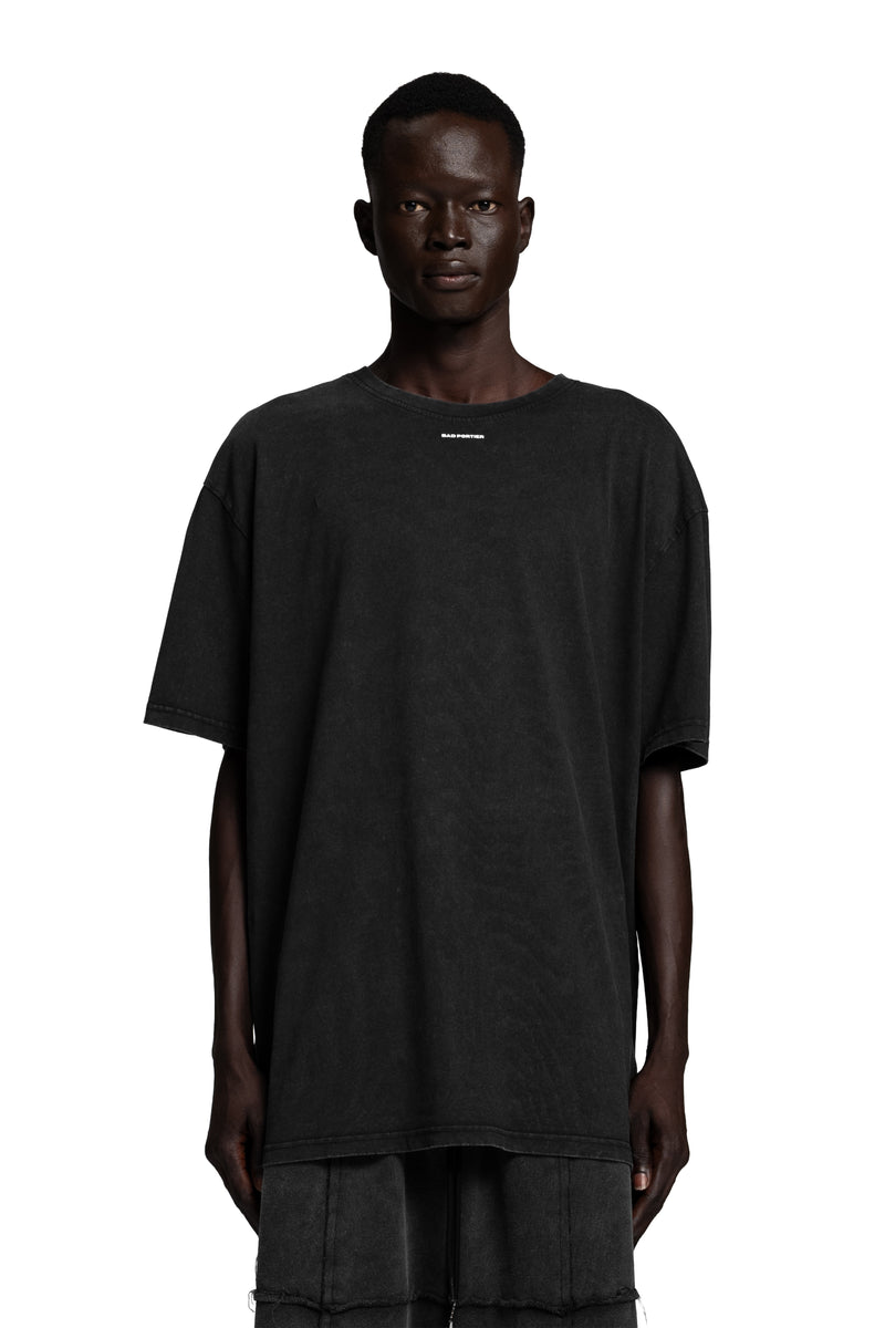 "ACID" Backprint T-Shirt Oversized in Schwarz