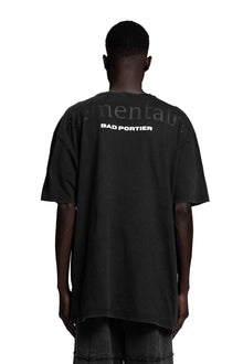 "ACID" Backprint T-Shirt Oversized in Black