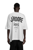 "J'ADORE" Backprint T-Shirt Regular in Weiß
