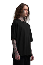 "CLFV" Chain T-Shirt Distressed Heavyweight in Schwarz