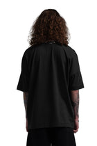"CLFV" Chain T-Shirt Distressed Heavyweight in Schwarz