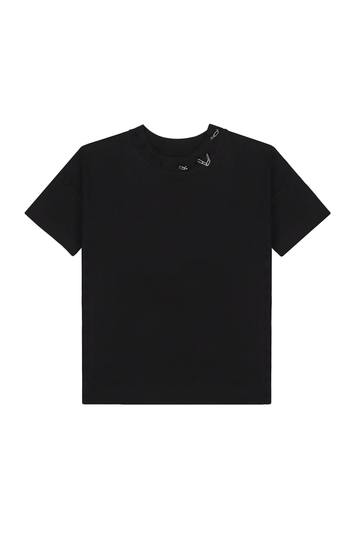 "CLFV" Chain T-Shirt Distressed Heavyweight in Schwarz