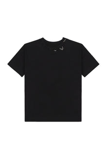 "CLFV" Chain T-Shirt Distressed Heavyweight in Schwarz