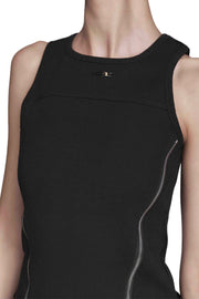 "STERNUM" Tanktop Black Slim Fit