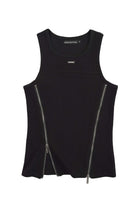 "STERNUM" Tanktop Black Slim Fit