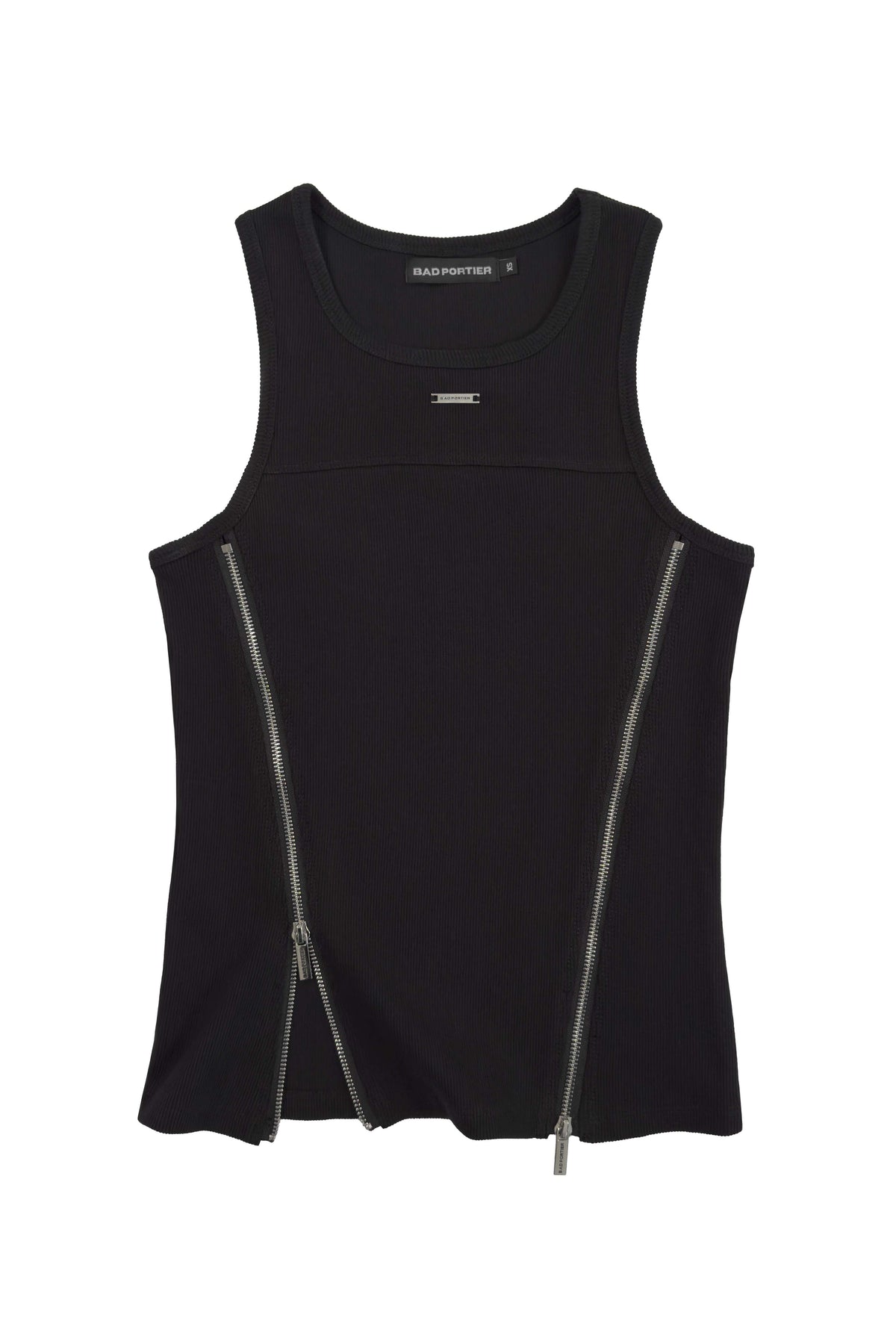 "STERNUM" Tanktop Black Slim Fit