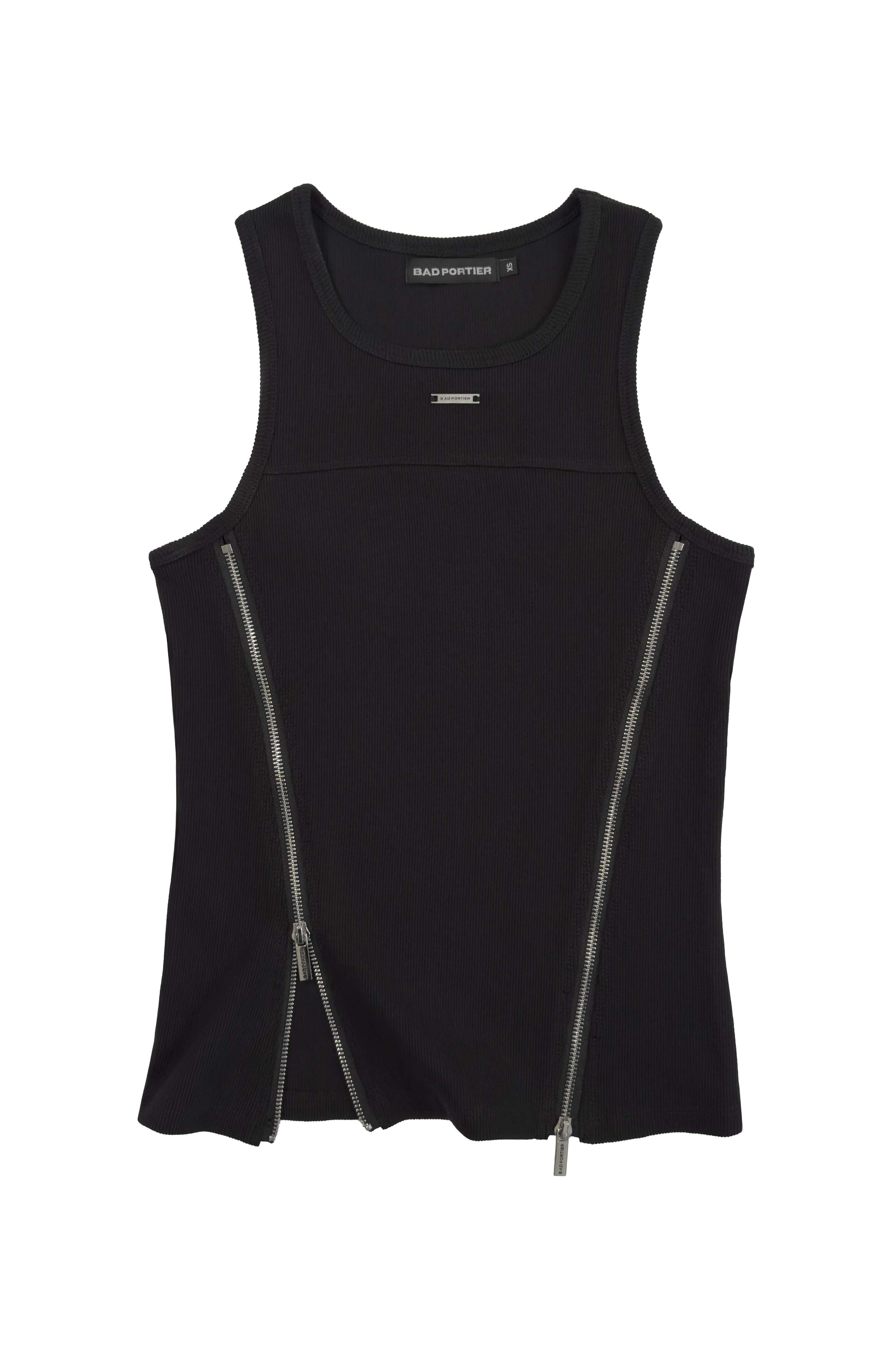 "STERNUM" Tanktop Black Slim Fit