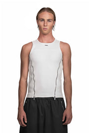 "STERNUM" Tanktop White Slim Fit