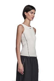 "STERNUM" Tanktop White Slim Fit
