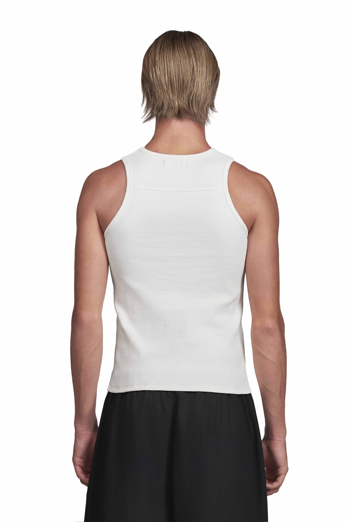 "STERNUM" Tanktop White Slim Fit