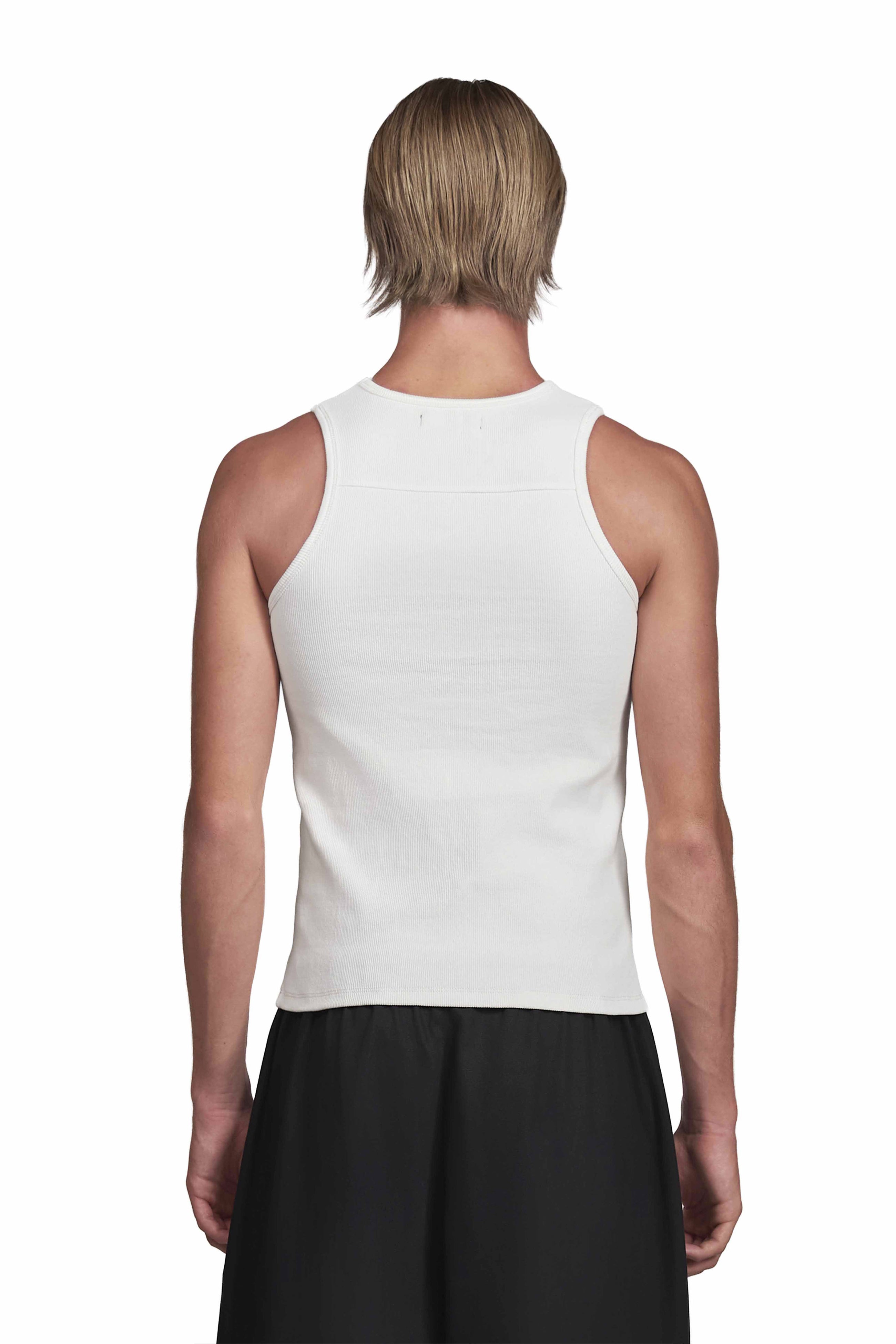 "STERNUM" Tanktop White Slim Fit