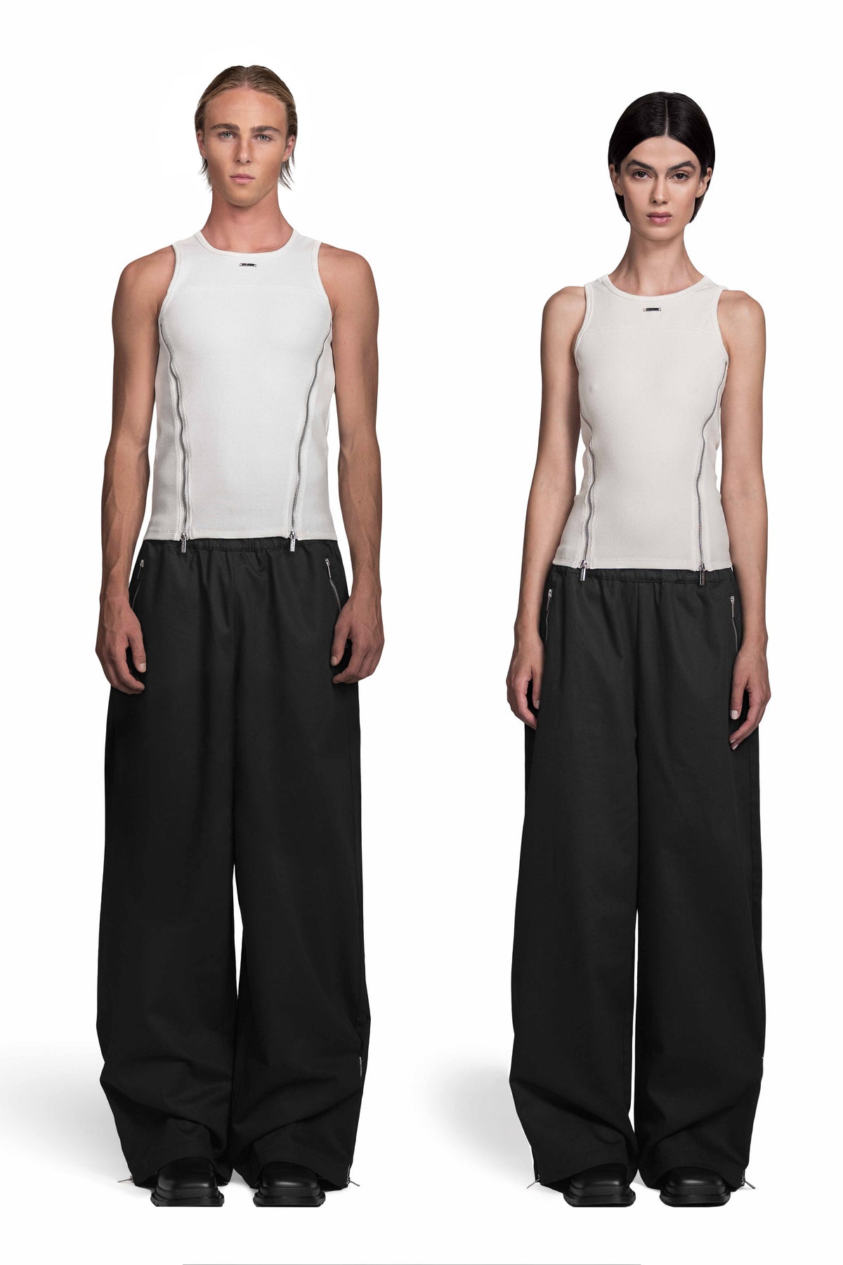 "STERNUM" Tanktop White Slim Fit
