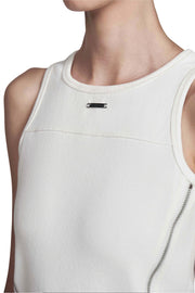 "STERNUM" Tanktop White Slim Fit