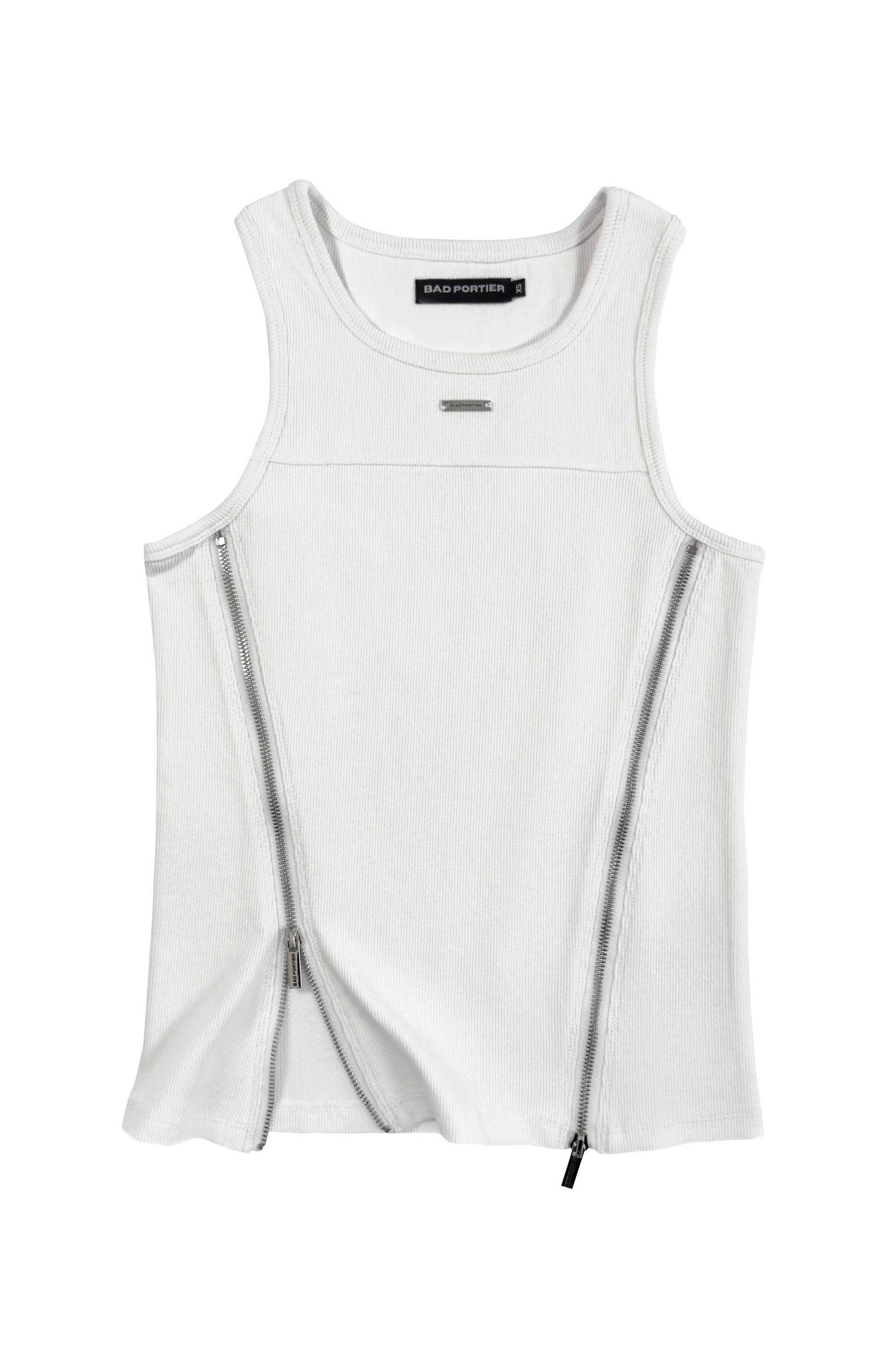 "STERNUM" Tanktop White Slim Fit