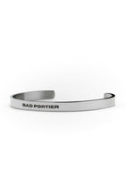 "SIGNATURE" Signet Bangle in Stainless Steel with BP Monogram