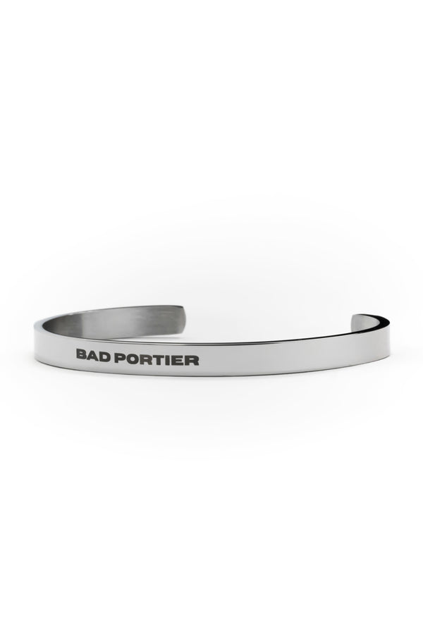 "SIGNATURE" Signet Bangle aus Edelstahl mit BP-Monogramm