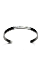"SIGNATURE" Signet Bangle in Stainless Steel with BP Monogram