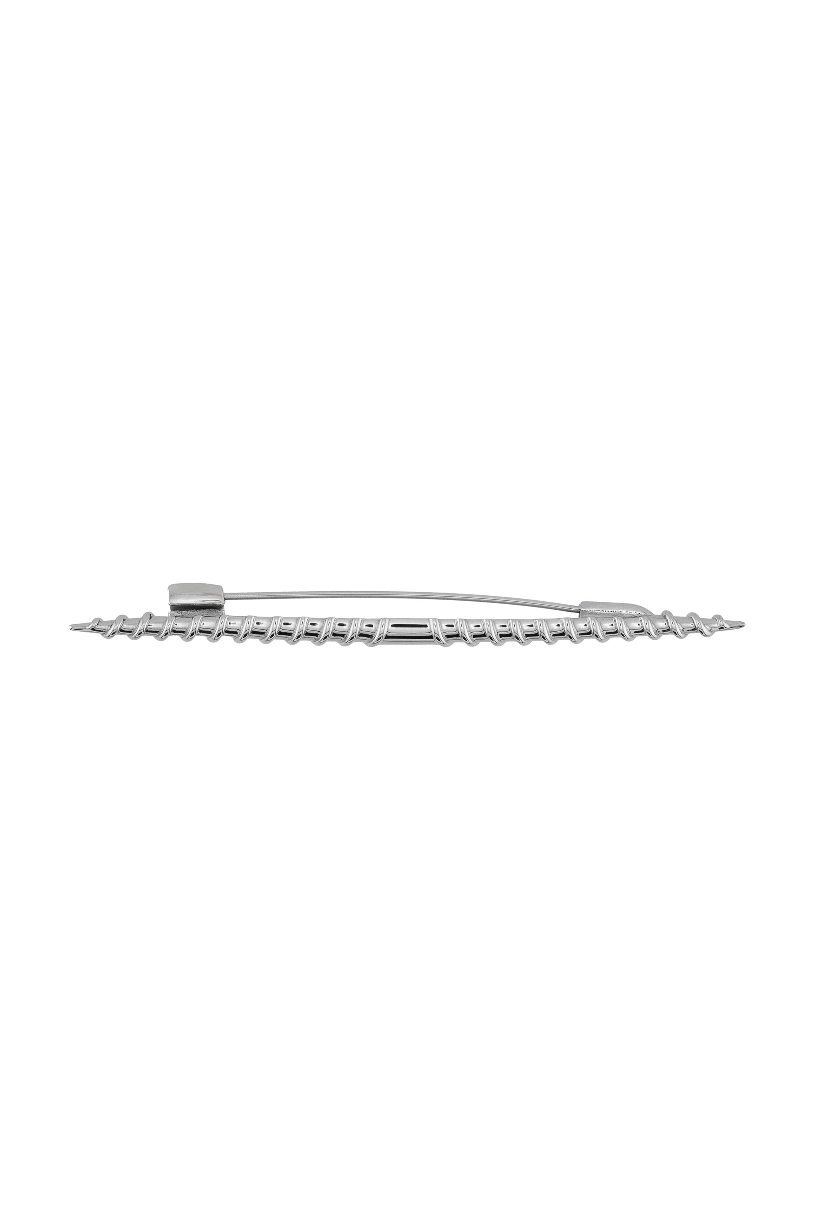 "SCHRAUBE" Sculptural Brooch in Stainless Steel