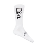 "TOP HAT" Socks White