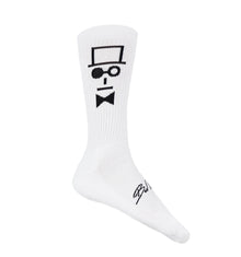 "TOP HAT" Socks White