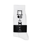 "TOP HAT" Socks White