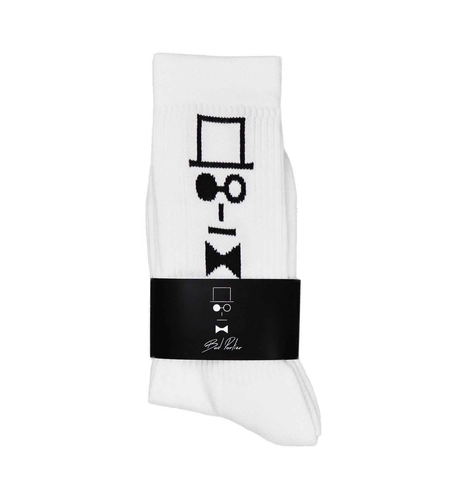 "TOP HAT" Socks White