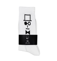 "TOP HAT" Socks White