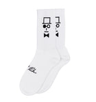 "TOP HAT" Socks White