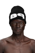 "FROZEN" Reversible Beanie in Schwarz