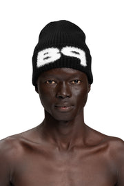 "FROZEN" Reversible Beanie in Schwarz