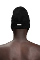 "FROZEN" Reversible Beanie in Schwarz