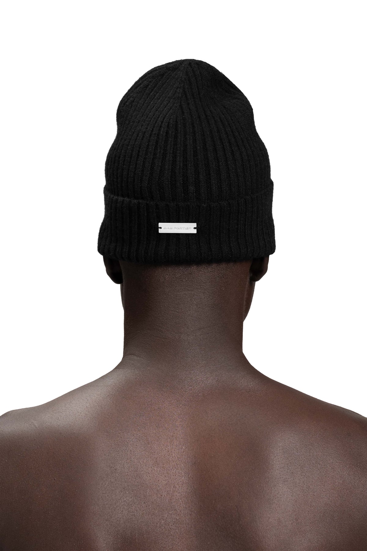 "FROZEN" Reversible Beanie in Schwarz