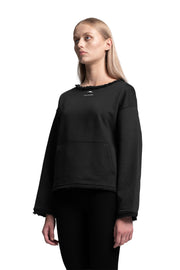"IMPERFECTION" Distressed Hoodie Heavyweight in Black