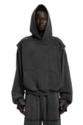 "3F" Acid Hoodie Oversized in Acid-Washed