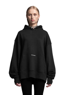 "CROSS" Hoodie Oversized in Black