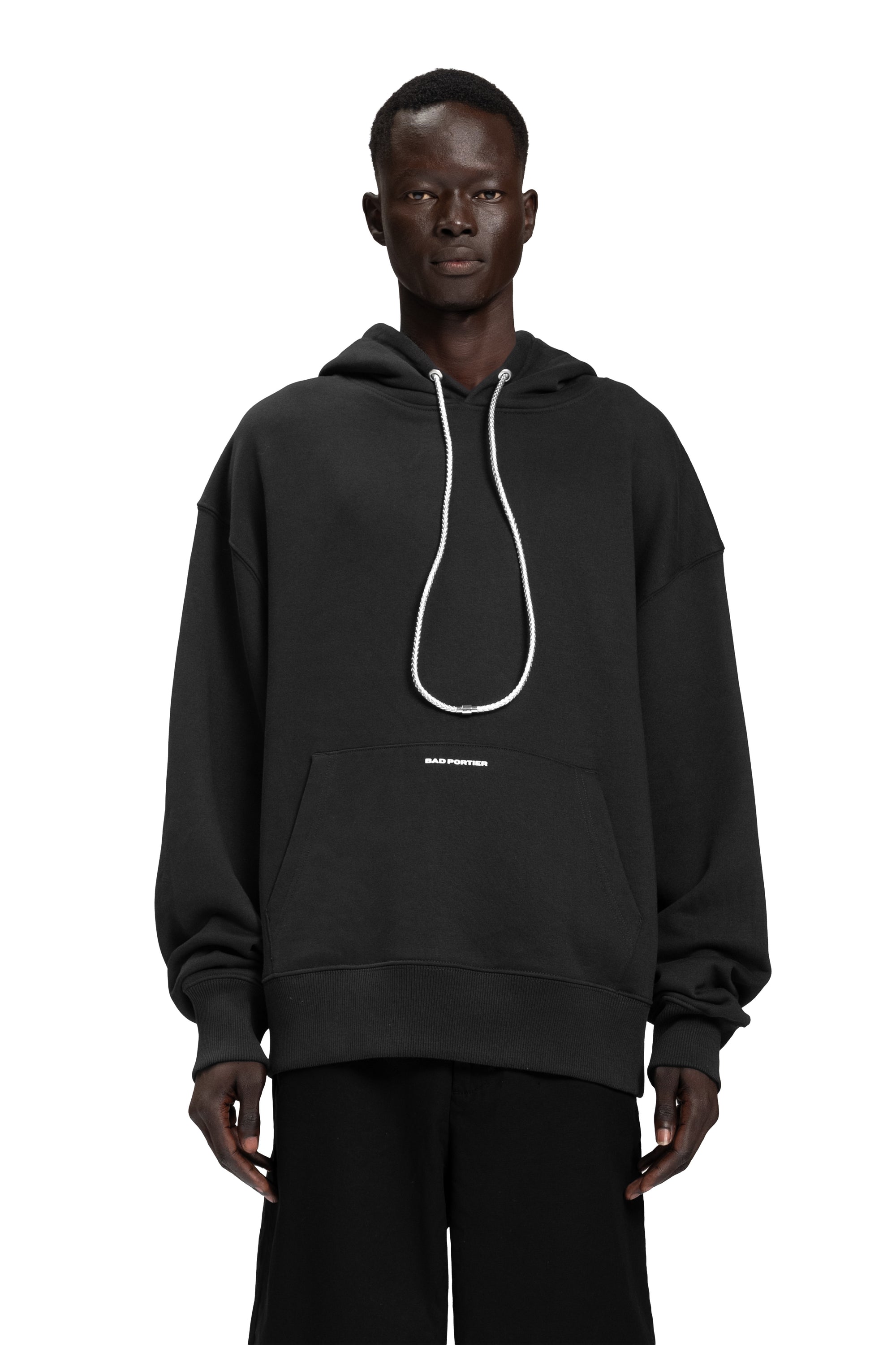 "CROSS" Hoodie Oversized in Black