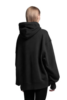 "CROSS" Hoodie Oversized in Black