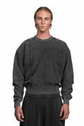 "OBSCURA" Grey Sweater regular Fit in Washed Black