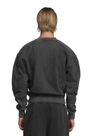 "OBSCURA" Grey Sweater regular Fit in Washed Black