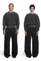 "OBSCURA" Grey Sweater regular Fit in Washed Black