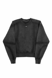 "OBSCURA" Grey Sweater regular Fit in Washed Black