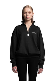 "BAD" Crewneck Sweater relaxed Unisex-Passform in Schwarz