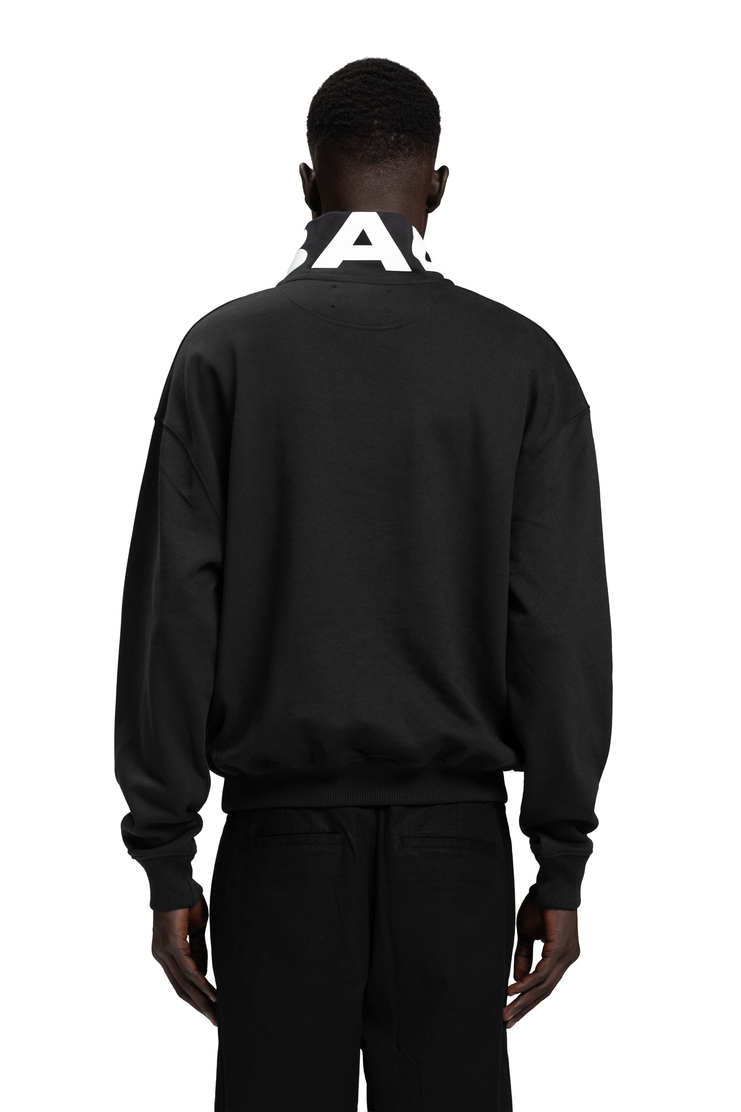 "BAD" Crewneck Sweater relaxed Unisex-Passform in Schwarz