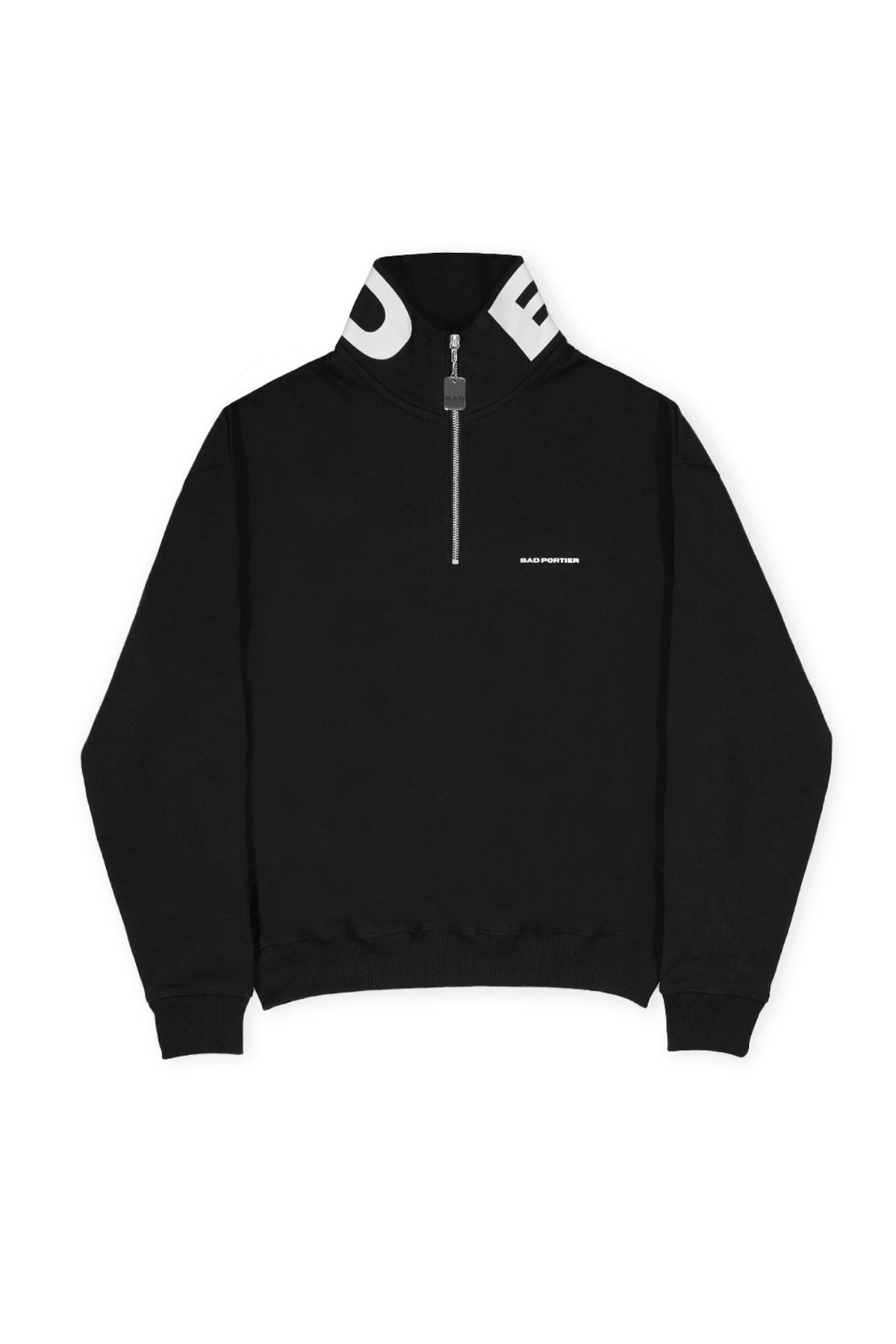 "BAD" Crewneck Sweater relaxed Unisex-Passform in Schwarz
