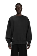 "CUTTED CUFFS" Sweater Distressed in Schwarz