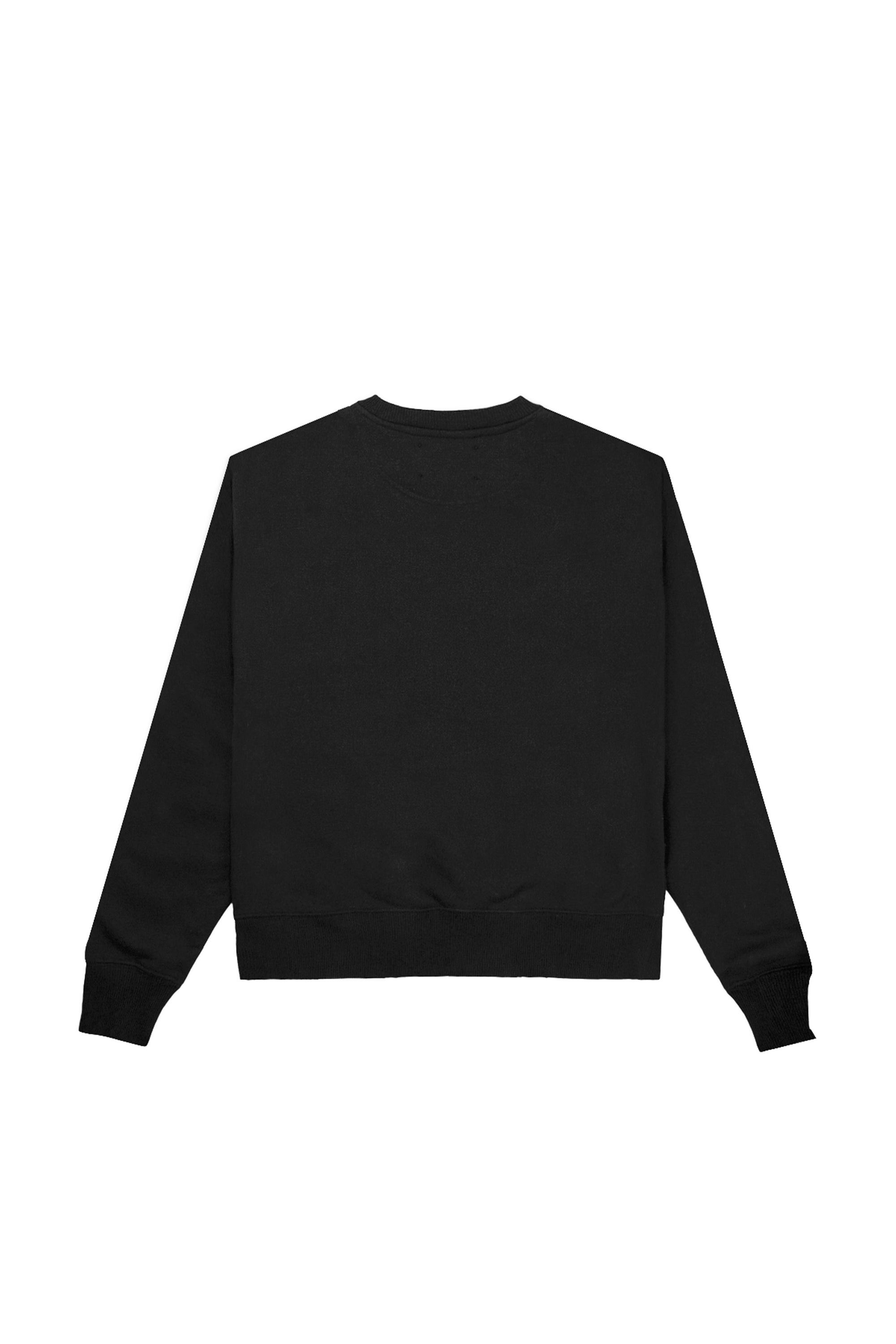 "CUTTED CUFFS" Sweater Distressed in Schwarz