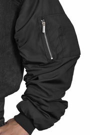 "CORTEX" Bomber Sweater Oversized Fit in Schwarz