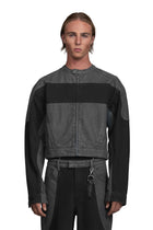 "ARMATURA" Denim Jacket Cropped Fit in Black/Grey
